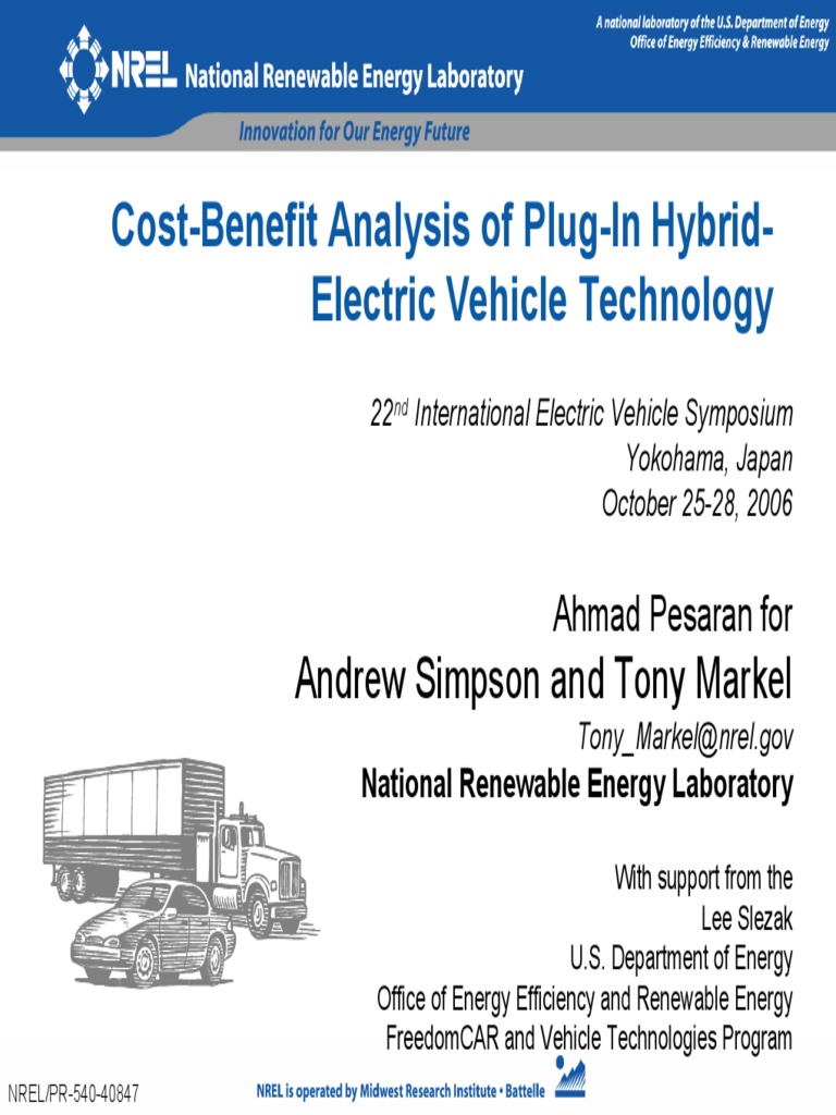 PHEV Cost-Benefit Analysis Overview | PDF | Plug In Hybrid | Hybrid ...