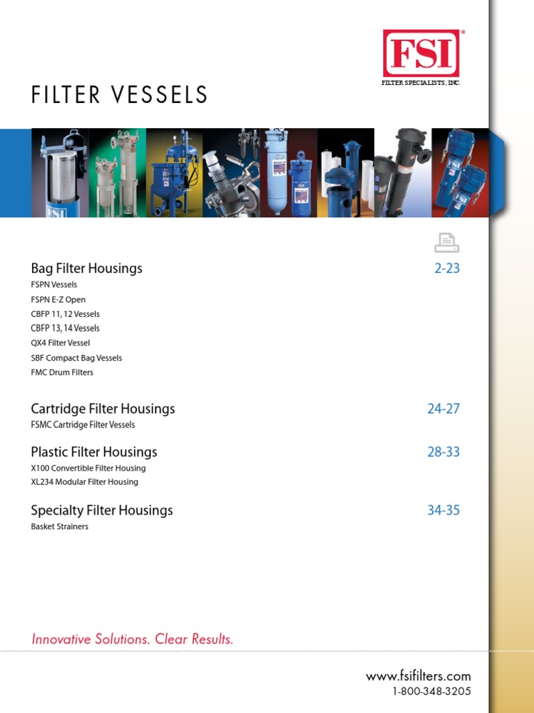 Fsi Catalog Filter Vessels Pipe (Fluid Conveyance) Mechanical