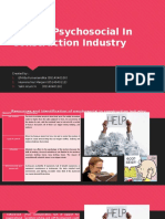 Hazard Psychosocial in Construction Industry