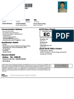 05 Jan 1996 Male GEN No: Communication Address GATE Exam Details