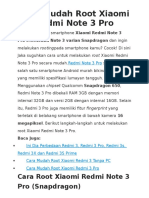 Download Cara Mudah Root Xiaomi Redmi Note 3 Pro by Sait SN327282266 doc pdf