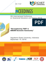 Proceedings International Conference Vocational Education and Training (ICVET) 2016