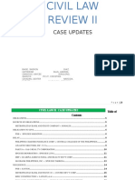 Civil Law Review II Case Updates