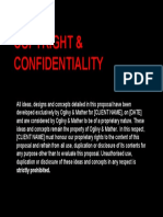 Copyright & Confidentiality Proposal
