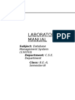 DBMS Lab Manual 2