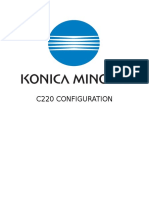 Konica Minolta Office Printer C220 CONFIGURATION