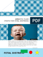 Amniotic Fluid - Fetal Distress