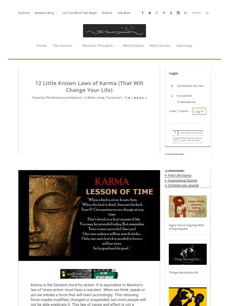 12 Little Known Laws of Karma (That Will Change Your Life) - The Minds ...