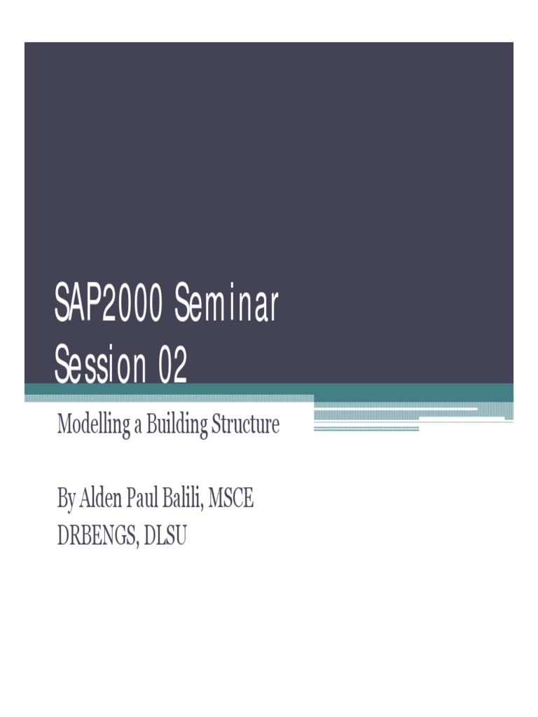 SAP2000 Building Structure Modeling Guide | PDF | Moment Magnitude ...