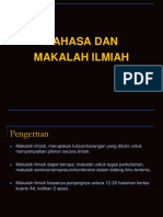 Pertemuan 10 Menulis Makalah Ilmiah