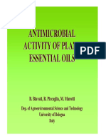 Antimicrobial Activity of Plant Essential Oils