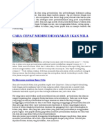 Budidaya Ikan Nila Adalah Ikan Yang Pertumbuhan Dan Perkembangan Biakannya Paling Cepat Dibandingkan Ikan Lain