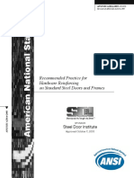 Recommended Practice For Hardware Reinforcing On Standard Steel Doors and Frames
