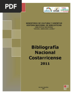 Bibliografia Nacional 2011 (W.sinabi - Go.cr Biblioteca Digital Bibliografia Bibliografias Bibliografia - Nacional