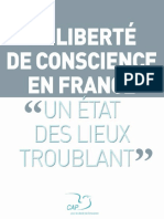 Liberte de Conscience Un Etat Des Lieux Troublant