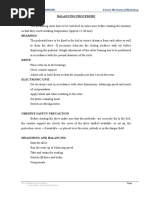 Balancing Procedure: PT - Armindo Jaya Mandiri Electro Mechanical Workshop