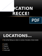 Location Recce!