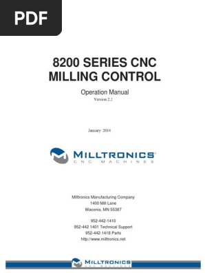 Series 8000 Mill Operation | PDF | Subroutine | Numerical