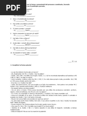 Pronomi Combinati Misti
