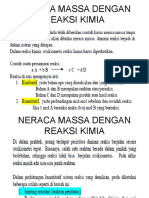 Neraca Massa Dengan Reaksi Kimia