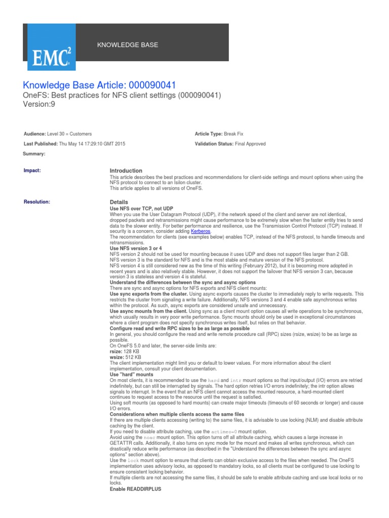 knowledge-base-article-000090041-onefs-best-practices-for-nfs-client