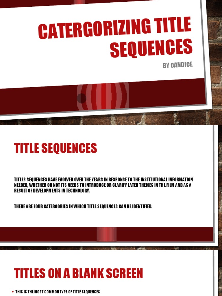 Film Title Sequence Styles | PDF | Language Arts & Discipline | Art
