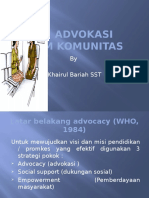 Advokasi Dalam Komunitas