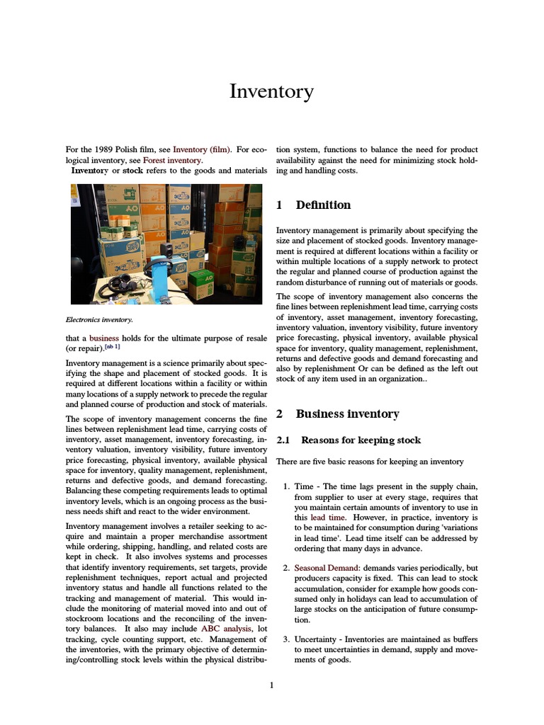 Image Result For Inventory Wikipedia