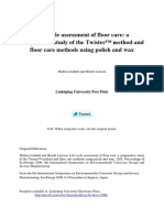 Life Cycle Assessment of Floor Care: A Comparative Study of The Twister™ Method and Floor Care Methods Using Polish and Wax