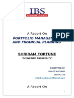Shriram Fortune: Portfolio Management and Financial Planning