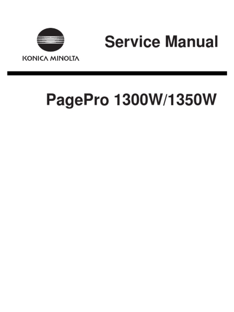 Konica Minolta Pagepro 1300w-1350w Service Manual | Electrical Connector |  Ac Power Plugs And Sockets