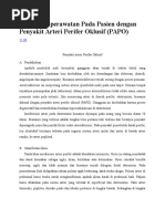 Asuhan Keperawatan Pada Pasien Dengan Penyakit Arteri Perifer Oklusif