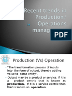 L-5 Recent Trends in Production and Operations Management