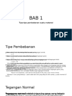 Tipe-Tipe Pembebanan Suatu Material