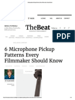 6 Microphone Pickup Patterns Every Filmmaker Should Know