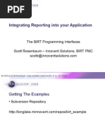 Integrating Reporting Into Your Application