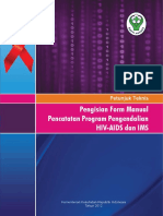 Petunjuk Teknis Pengisian Form Manual Pencatatan Program Pengendalian Hiv-Aids Dan Ims 2012