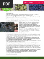 Gazette n° 17 Octobre 2016