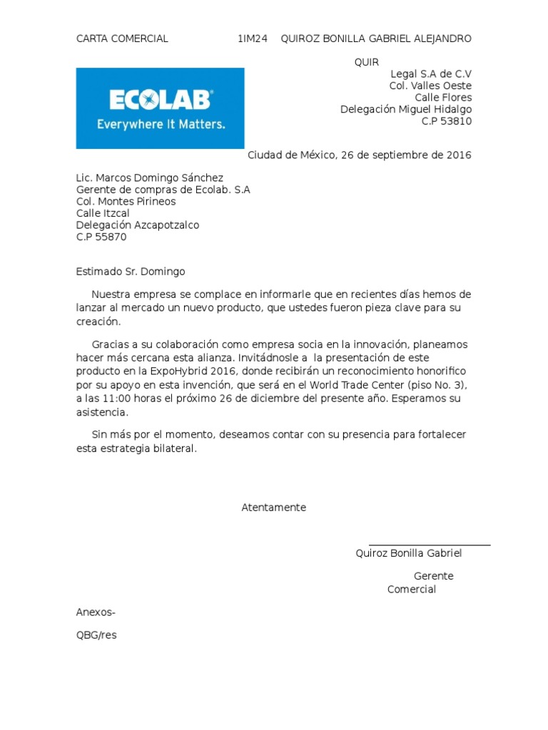 Carta Comercial