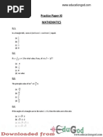 BITSAT Sample Paper 11