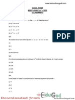 BITSAT 2012 MATHEMATICS MODEL PAPER