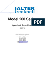 Model 200 Series: Operation & Set-Up Manual