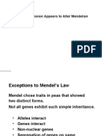 Extensions Exceptions Mendel - S Laws