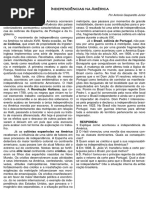 Independências Na América
