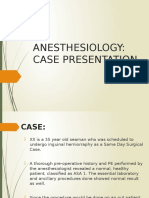 Anesthesiology Case Pres