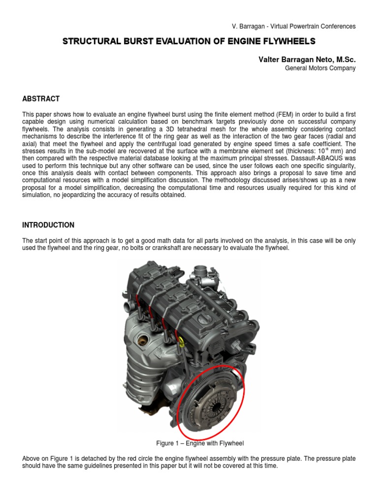 Flywheel PDF Yield (Engineering) Stress (Mechanics)