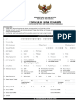 Formulir Isian Pegawai Excel