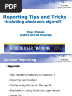 Reporting Tips and Tricks -Including Electronic Sign-Off