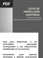 Listas de Verificación o Chequeo