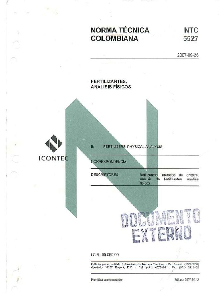 NTC 5527 | PDF
